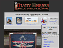 Tablet Screenshot of manyhorses.com